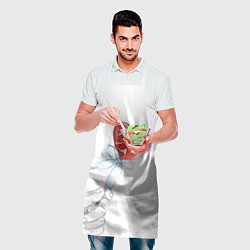 Фартук кулинарный Леденец сердечко, цвет: 3D-принт — фото 2