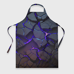 Фартук кулинарный Светящаяся неоновая лава, цвет: 3D-принт