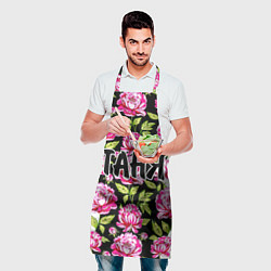 Фартук кулинарный Таня в цветах, цвет: 3D-принт — фото 2