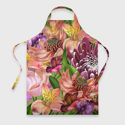 Фартук кулинарный Райские цветы, цвет: 3D-принт