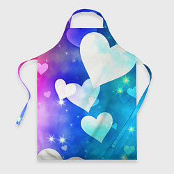 Фартук кулинарный Dreamy Hearts Multicolor, цвет: 3D-принт