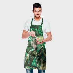 Фартук кулинарный Аль-Хайтам на фоне листвы, цвет: 3D-принт — фото 2