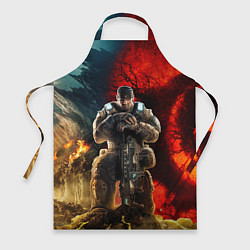 Фартук кулинарный Gears of War Маркус Феникс, цвет: 3D-принт