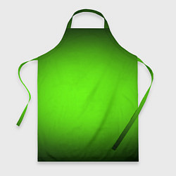 Фартук кулинарный Кислотный зеленый с градиентом, цвет: 3D-принт
