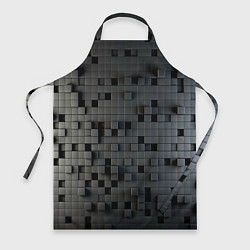 Фартук кулинарный Digital pixel black, цвет: 3D-принт