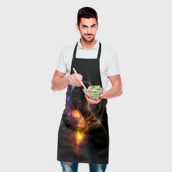 Фартук кулинарный Инопланетянин в космическом пространстве, цвет: 3D-принт — фото 2