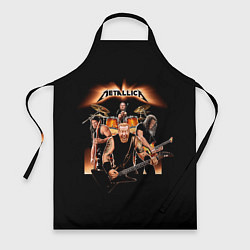 Фартук кулинарный Metallica - метал-группа, цвет: 3D-принт