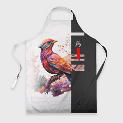 Фартук кулинарный Птичка на ветке, цвет: 3D-принт