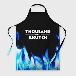 Фартук кулинарный Thousand Foot Krutch blue fire, цвет: 3D-принт