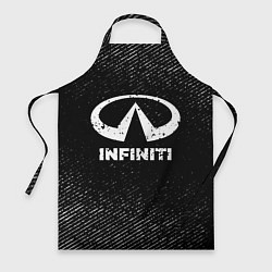 Фартук кулинарный Infiniti с потертостями на темном фоне, цвет: 3D-принт