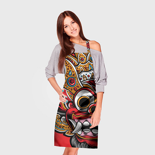 Фартук Barong - Bali - tattoo / 3D-принт – фото 3