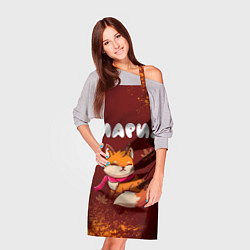 Фартук кулинарный Мария осенняя лисичка, цвет: 3D-принт — фото 2
