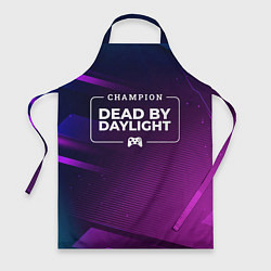 Фартук кулинарный Dead by Daylight gaming champion: рамка с лого и д, цвет: 3D-принт