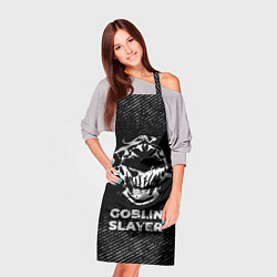 Фартук кулинарный Goblin Slayer с потертостями на темном фоне, цвет: 3D-принт — фото 2