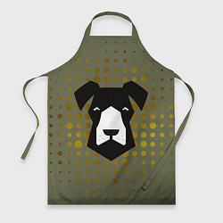 Фартук кулинарный Сторожевой черный пёс, цвет: 3D-принт