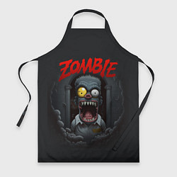 Фартук кулинарный Барт Симпсон зомби, цвет: 3D-принт
