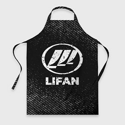 Фартук кулинарный Lifan с потертостями на темном фоне, цвет: 3D-принт