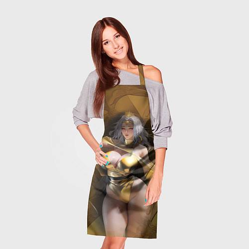 Фартук Fantasy gold girl / 3D-принт – фото 3