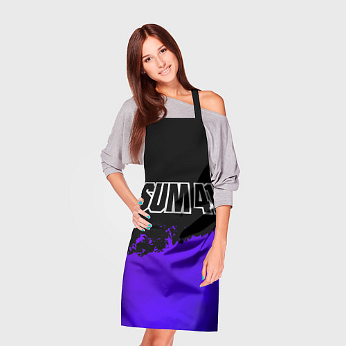 Фартук Sum41 purple grunge / 3D-принт – фото 3