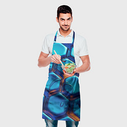Фартук кулинарный Водянистые наносоты, цвет: 3D-принт — фото 2