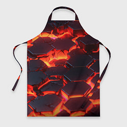 Фартук кулинарный Огненные наносоты, цвет: 3D-принт