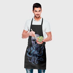 Фартук кулинарный Череп с щупальцами, цвет: 3D-принт — фото 2