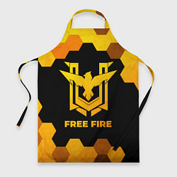 Фартук кулинарный Free Fire - gold gradient, цвет: 3D-принт