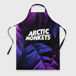 Фартук кулинарный Arctic Monkeys neon monstera, цвет: 3D-принт