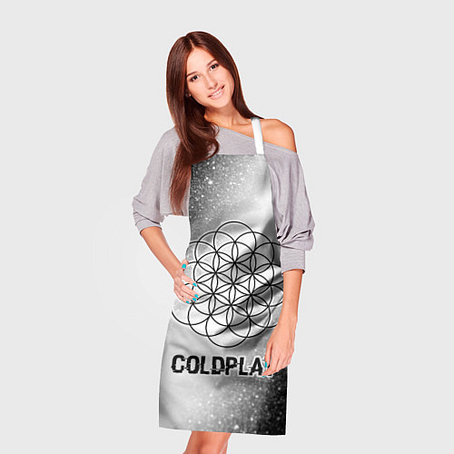 Фартук Coldplay glitch на светлом фоне / 3D-принт – фото 3