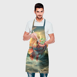 Фартук кулинарный Большой карп, цвет: 3D-принт — фото 2