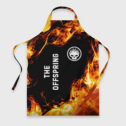 Фартук кулинарный The Offspring и пылающий огонь, цвет: 3D-принт