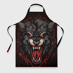 Фартук кулинарный Злой серый волк, цвет: 3D-принт