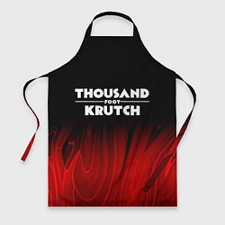 Фартук кулинарный Thousand Foot Krutch red plasma, цвет: 3D-принт