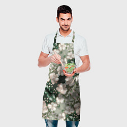 Фартук кулинарный Нежные розовые цветочки, цвет: 3D-принт — фото 2