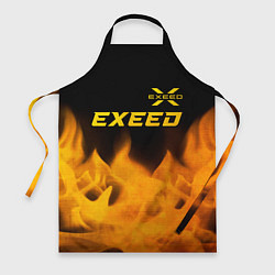 Фартук кулинарный Exeed - gold gradient: символ сверху, цвет: 3D-принт