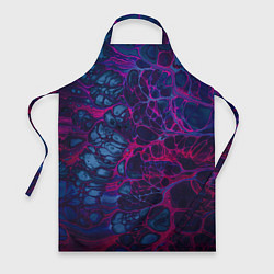 Фартук кулинарный Неоновая лава, цвет: 3D-принт