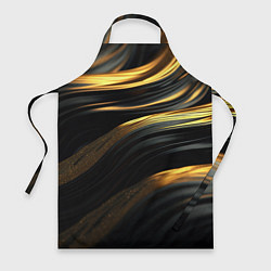 Фартук кулинарный Золотистые волны, цвет: 3D-принт