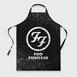Фартук кулинарный Foo Fighters с потертостями на темном фоне, цвет: 3D-принт