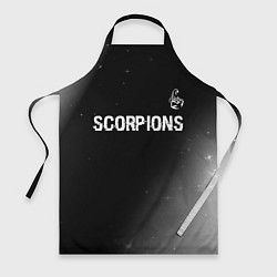 Фартук кулинарный Scorpions glitch на темном фоне: символ сверху, цвет: 3D-принт