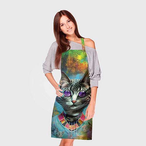 Фартук Cat fashionista - neural network / 3D-принт – фото 3