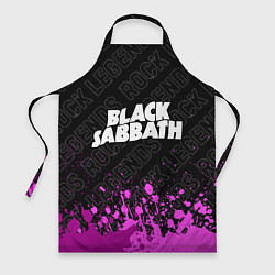 Фартук кулинарный Black Sabbath rock legends: символ сверху, цвет: 3D-принт