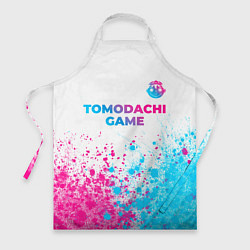 Фартук кулинарный Tomodachi Game neon gradient style: символ сверху, цвет: 3D-принт