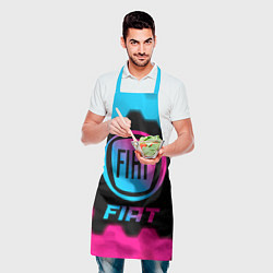 Фартук кулинарный Fiat - neon gradient, цвет: 3D-принт — фото 2