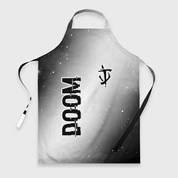 Фартук кулинарный Doom glitch на светлом фоне: надпись, символ, цвет: 3D-принт
