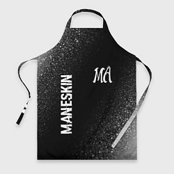 Фартук кулинарный Maneskin glitch на темном фоне: надпись, символ, цвет: 3D-принт