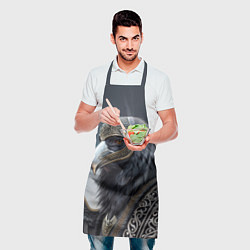 Фартук кулинарный Ворон викинг, цвет: 3D-принт — фото 2