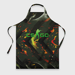 Фартук кулинарный CSGO green logo, цвет: 3D-принт