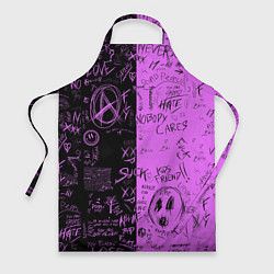 Фартук кулинарный Dead inside purple black, цвет: 3D-принт