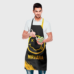 Фартук кулинарный Nirvana - gold gradient, цвет: 3D-принт — фото 2