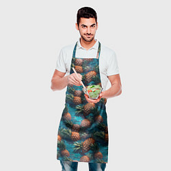 Фартук кулинарный Ананасы в воде, цвет: 3D-принт — фото 2